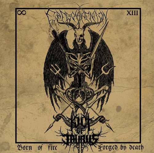 Kult Of Taurus / Erevos Aenaon - Born Of Fire, Forged By Death ryhmässä CD / Hårdrock/ Heavy metal @ Bengans Skivbutik AB (1131279)