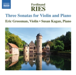 Ries - Three Sonatas For Violin ryhmässä CD @ Bengans Skivbutik AB (1246299)