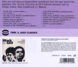 Various Artists - Black Girl Original Sound Track ryhmässä CD @ Bengans Skivbutik AB (1247698)
