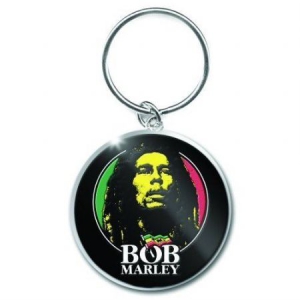 Bob Marley - Bob Marley Logo Face Keychain ryhmässä Minishops / Bob Marley @ Bengans Skivbutik AB (1556217)