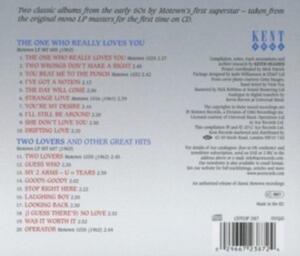 Wells Mary - One Who Really Loves You / Two Love ryhmässä CD @ Bengans Skivbutik AB (1811481)