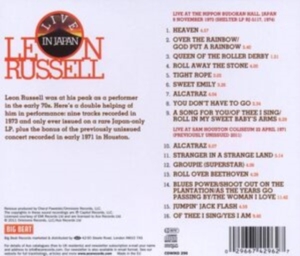 Russell Leon - Live In Japan, 1973 / Live In Houst ryhmässä CD @ Bengans Skivbutik AB (1811577)