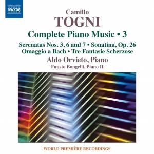 Togni Camillo - Complete Piano Music, Vol. 3 ryhmässä CD @ Bengans Skivbutik AB (1946646)