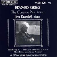 Grieg Edvard - Complete Piano Music Vol 6 ryhmässä CD @ Bengans Skivbutik AB (2006459)