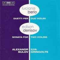 Berio/Denisov - Works For 2 Violins ryhmässä CD @ Bengans Skivbutik AB (2006694)
