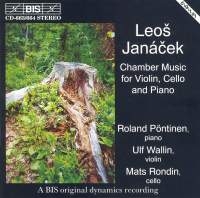 Ulf Wallin Roland Pöntinen Mats R - Janacek: Chamber Music For Violin, ryhmässä CD @ Bengans Skivbutik AB (2006700)