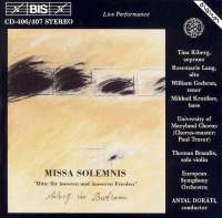 Beethoven Ludwig Van - Missa Solmnis ryhmässä CD @ Bengans Skivbutik AB (2006738)