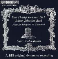 Bach C P E/Bach J S - Piano & Hpd Music ryhmässä CD @ Bengans Skivbutik AB (2006743)