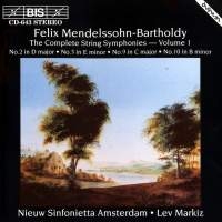 Mendelssohn Felix - Complete String Symphony Vol 1 ryhmässä CD @ Bengans Skivbutik AB (2006935)