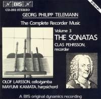 Telemann Georg Philipp - Complete Recorder Music Vol3 ryhmässä CD @ Bengans Skivbutik AB (2007396)