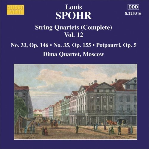 Spohr Louis - String Quartets Vol. 12 ryhmässä CD / Klassiskt @ Bengans Skivbutik AB (2007581)