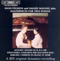 Various - Masterpieces For 2 Piano ryhmässä CD @ Bengans Skivbutik AB (2009122)