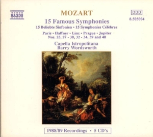 Mozart Wolfgang Amadeus - 15 Famous Symphonies ryhmässä CD @ Bengans Skivbutik AB (2009396)