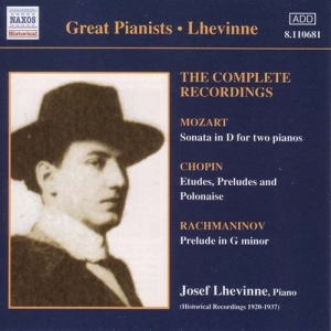 Various - Joseph Lhevinne ryhmässä CD @ Bengans Skivbutik AB (2009546)