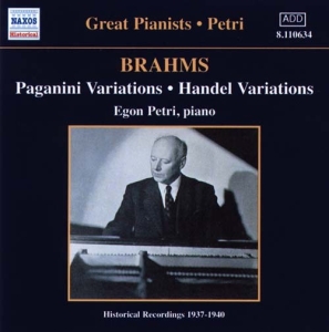 Brahms Johannes - Paganini Variations ryhmässä CD @ Bengans Skivbutik AB (2010000)