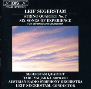 Segerstam Leif - String Quartet 7/Experience So ryhmässä CD / Klassiskt @ Bengans Skivbutik AB (2010088)