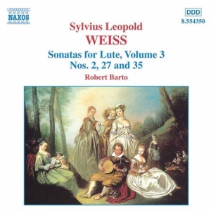 Weiss Silvius Leopold - Sonatas For Lute Vol 3 ryhmässä Externt_Lager / Naxoslager @ Bengans Skivbutik AB (2010860)