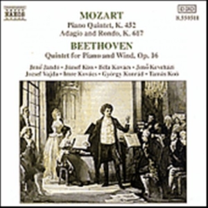 Mozart/Beethoven - Piano Quintets ryhmässä CD @ Bengans Skivbutik AB (2011093)