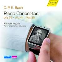 Bach C P E - Piano Concertos Wq20, Wq26 & Wq44 ryhmässä Externt_Lager / Naxoslager @ Bengans Skivbutik AB (2017481)