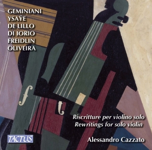Alessandro Cazzato - Rewritings For Solo Violin ryhmässä CD @ Bengans Skivbutik AB (2109800)