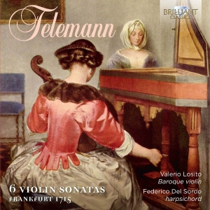 Valerio Losito Federico Del Sordo - 6 Violin Sonatas, Frankfurt 1715 ryhmässä CD @ Bengans Skivbutik AB (2384981)