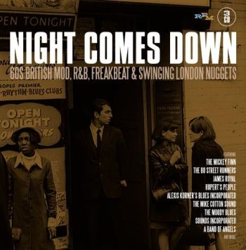Various Artists - Night Comes Down: 60 British Mod R& ryhmässä CD / Myydyimmät @ Bengans Skivbutik AB (2422594)
