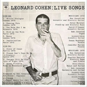 Cohen Leonard - Leonard Cohen: Live Songs ryhmässä Minishops / Leonard Cohen @ Bengans Skivbutik AB (2549549)