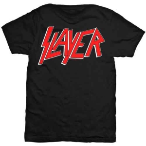 Slayer Classic Logo Men's Black T Shirt: - T-shirt XL ryhmässä BW-T-shirts @ Bengans Skivbutik AB (2628856)