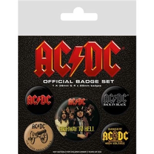 AC/DC - AC/DC Badge Pack Pin (Logo) ryhmässä Minishops / AC/DC @ Bengans Skivbutik AB (2988081)