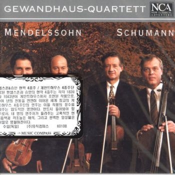 Gewandhaus-Quartett - Mendelssohn,Schumann: Streich- ryhmässä CD / Pop @ Bengans Skivbutik AB (3043415)