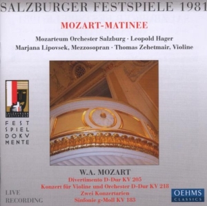 Mozart - Sf Matineen Hager ryhmässä CD @ Bengans Skivbutik AB (3187360)