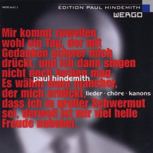 Paul Hindemith - Lieder - Chöre - Kanons ryhmässä CD @ Bengans Skivbutik AB (3232322)