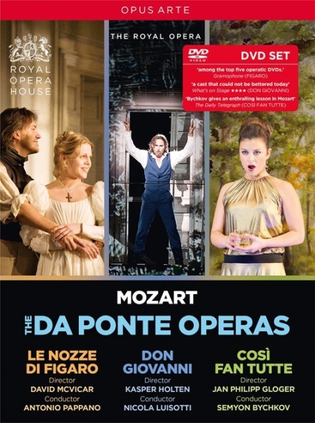 Mozart W A - The Da Ponte Operas (4 Dvd) ryhmässä Musiikki-DVD & Bluray @ Bengans Skivbutik AB (3307307)