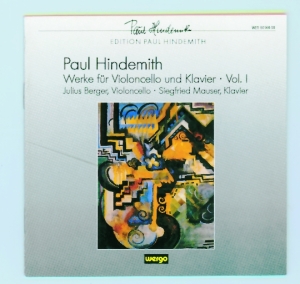 Hindemith Paul - Works For Cello And Piano, Vol. 1 ryhmässä CD @ Bengans Skivbutik AB (3311250)