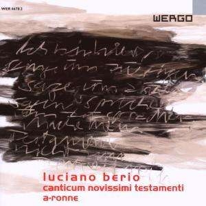 Berio Luciano - Ccanticum Novissimi Testamenti A-R ryhmässä CD @ Bengans Skivbutik AB (3329200)