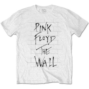 Pink Floyd/ The Wall & Logo (Medium) Unisex T-Shirt (L) ryhmässä -Start Tshirt @ Bengans Skivbutik AB (3355642)