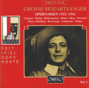 Mozart W A - Grosse Mozartsänger, Vol. 1 ryhmässä CD @ Bengans Skivbutik AB (3489932)