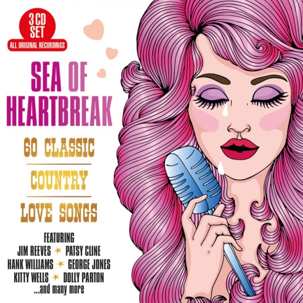 Various Artists - Sea Of Heartbreak:60 Classic Countr ryhmässä CD / Myydyimmät @ Bengans Skivbutik AB (3495419)