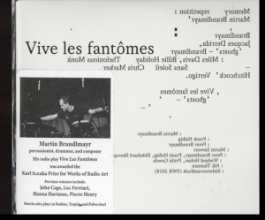 Brandlmayr Martin - Vive Les Fantomes ryhmässä CD @ Bengans Skivbutik AB (3565380)