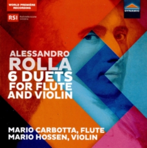 Rolla Alessandro - 6 Duets For Flute And Violin ryhmässä CD @ Bengans Skivbutik AB (3597458)