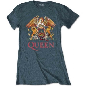Queen - Queen Ladies Tee: Classic Crest ryhmässä Minishops / Queen @ Bengans Skivbutik AB (3619723)