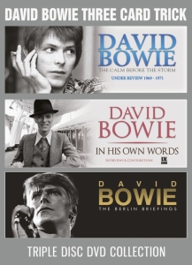 Bowie David - Three Card Trick (3 Dvd Documentary ryhmässä Musiikki-DVD & Bluray @ Bengans Skivbutik AB (3624445)