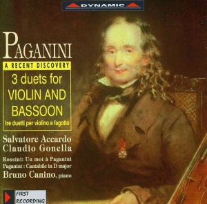 Paganini - Works For Violin And Bassoon ryhmässä CD @ Bengans Skivbutik AB (3662172)