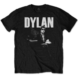 Bob Dylan - Bob Dylan Men's Tee: At Piano ryhmässä BW-T-shirts @ Bengans Skivbutik AB (3667128)