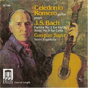 Bach J S Sanz Gaspar - Violin Partita 2 Cello Suite 3 Su ryhmässä CD @ Bengans Skivbutik AB (3677253)