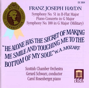 Haydn Franz Joseph - Symphonies 51 & 100 Piano Concerto ryhmässä CD @ Bengans Skivbutik AB (3677390)