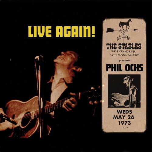 Phil Ochs - Live Again! Recorded Saturday May 2 ryhmässä CD / Pop @ Bengans Skivbutik AB (3691790)