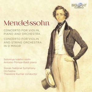 Mendelssohn Felix - Concerto For Violin And String Orch ryhmässä CD @ Bengans Skivbutik AB (3704321)