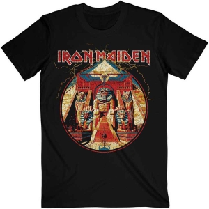 Iron Maiden - Powerslave Lightning Circle Uni Bl ryhmässä Minishops / Iron Maiden @ Bengans Skivbutik AB (3739610r)
