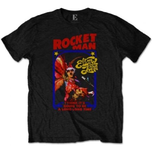 Elton John - ELTON JOHN UNISEX TEE: ROCKETMAN FEATHER ryhmässä Merchandise @ Bengans Skivbutik AB (3739726r)